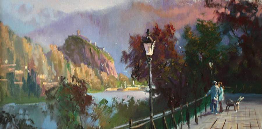 Střekov od Větruše