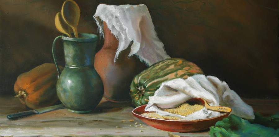 Zátiší s dýněmi