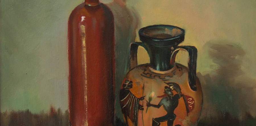 Zátiší s pomerančem