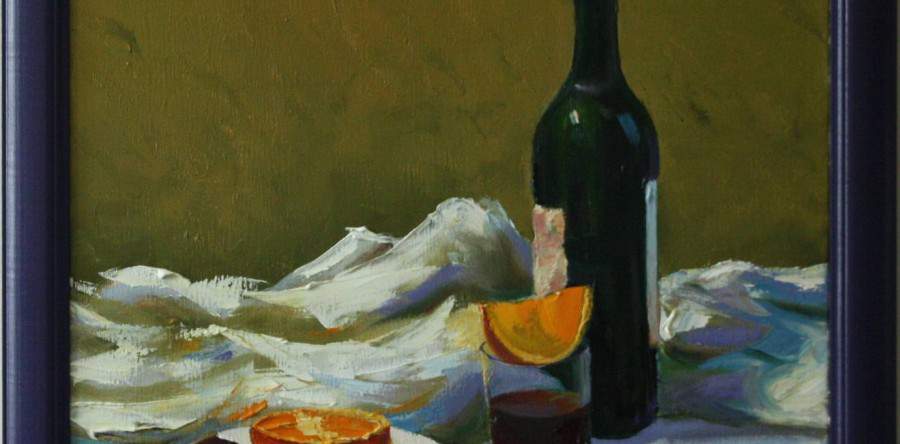 Zátiší s pomerančem