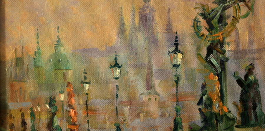 Praha. Na Karlové mosté