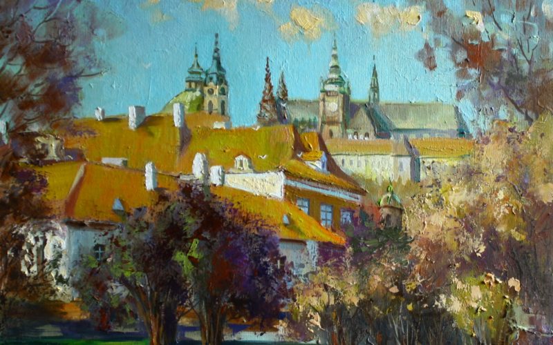 Pohled na Hradčany z Kampy