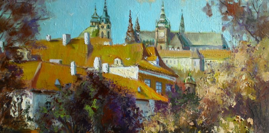 Pohled na Hradčany z Kampy