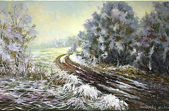 Mrazivo. Zimní krajina