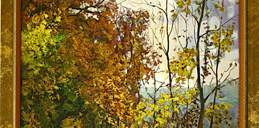 Polabí u Prackovic na podzim